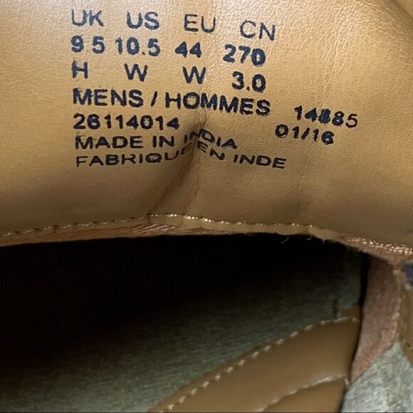Clarks‎ Collection~Men\'s~Brown Leather Soft Cushion Oxford Shoes~Size 10.5 W